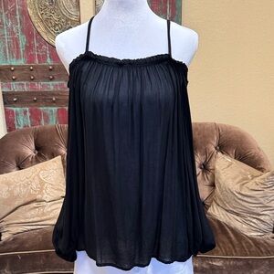 Zara Elegant Black Off-Shoulder Women's Top